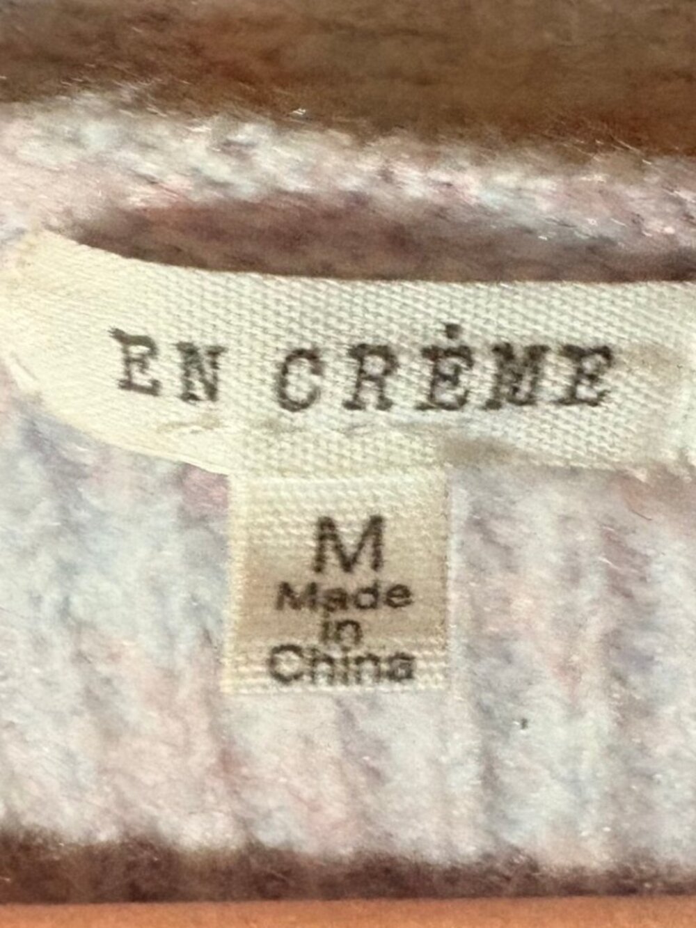 En Creme Cardigan Balloon Sleeve Bobble Knit Cropped Cottagecore M - Picture 3 of 10